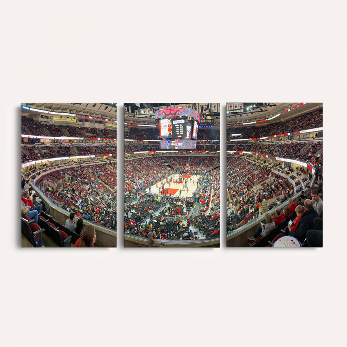 43481-MGV-CV-36X24 - United Center Chicago Bulls Stadium Wall Art Canvas Print
