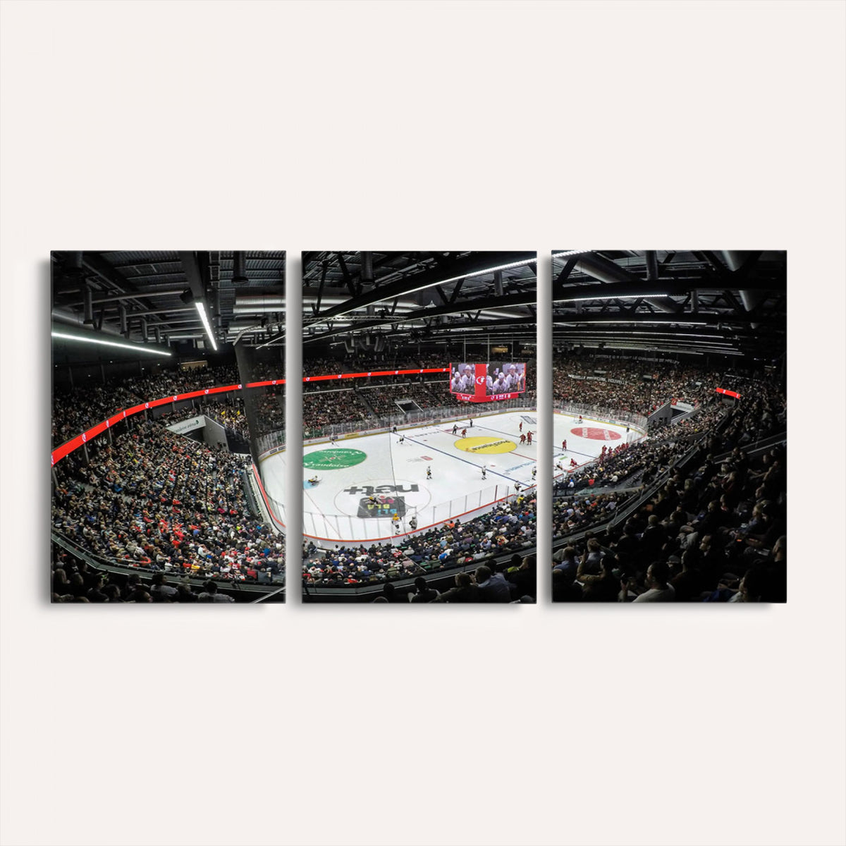 46282-MGV-CV-36X24 - Vaudoise Lausanne Ice Hockey Arena Stadium Wall Art Canvas