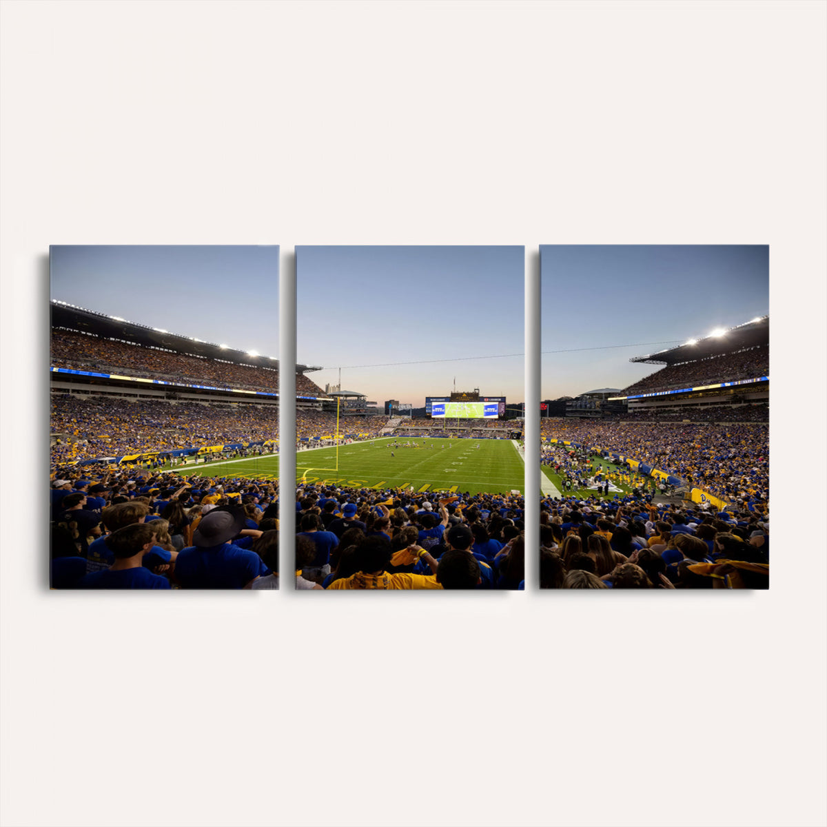 41853-MGV-CV-36X24 - Pittsburgh Panthers Football Team Print - Pittsburgh Acrisure Stadium Wall Art Canvas Print