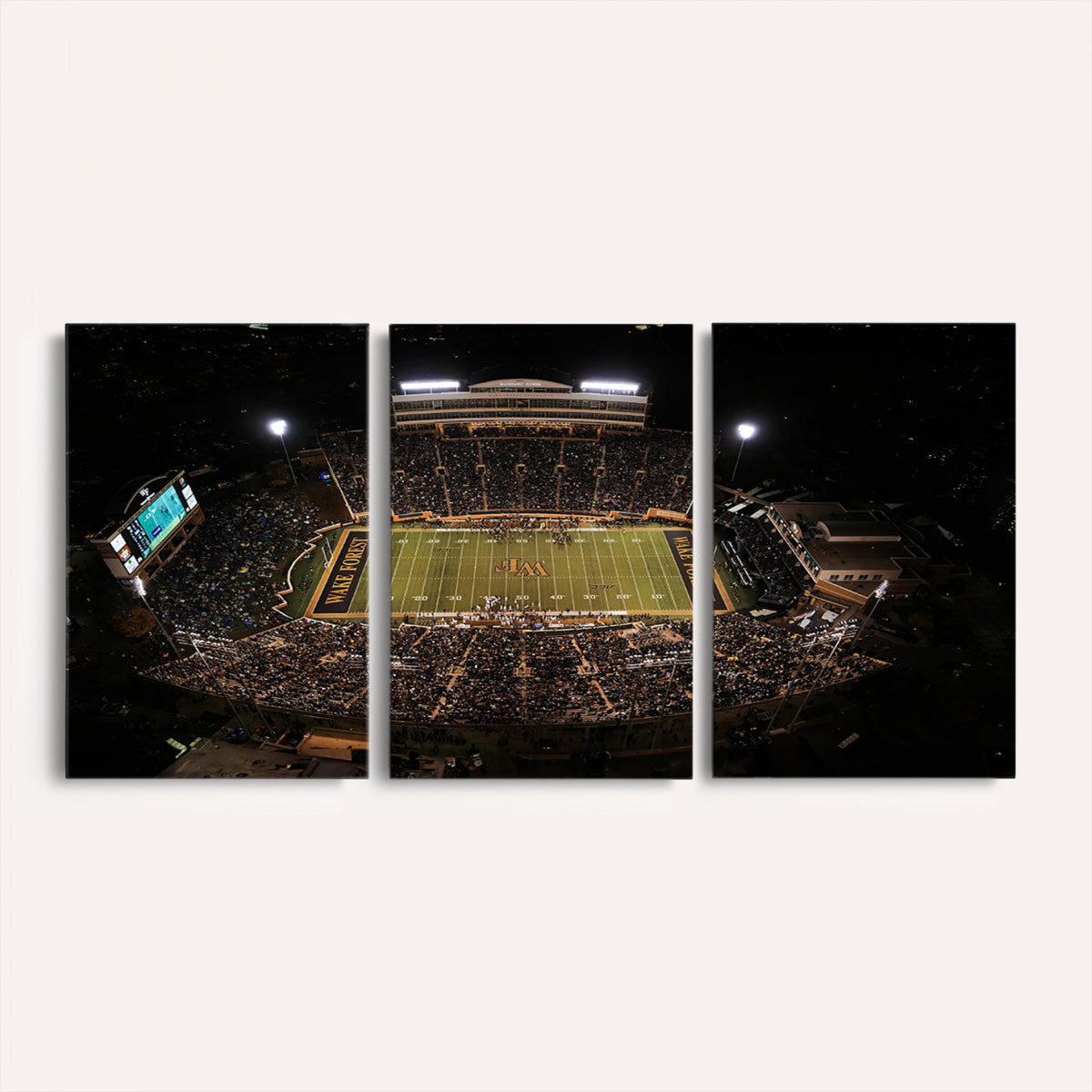 20605-MGV-CV-36X24 - Wake Forest University Demon Deacons Canvas Print, Football Team Wall Art