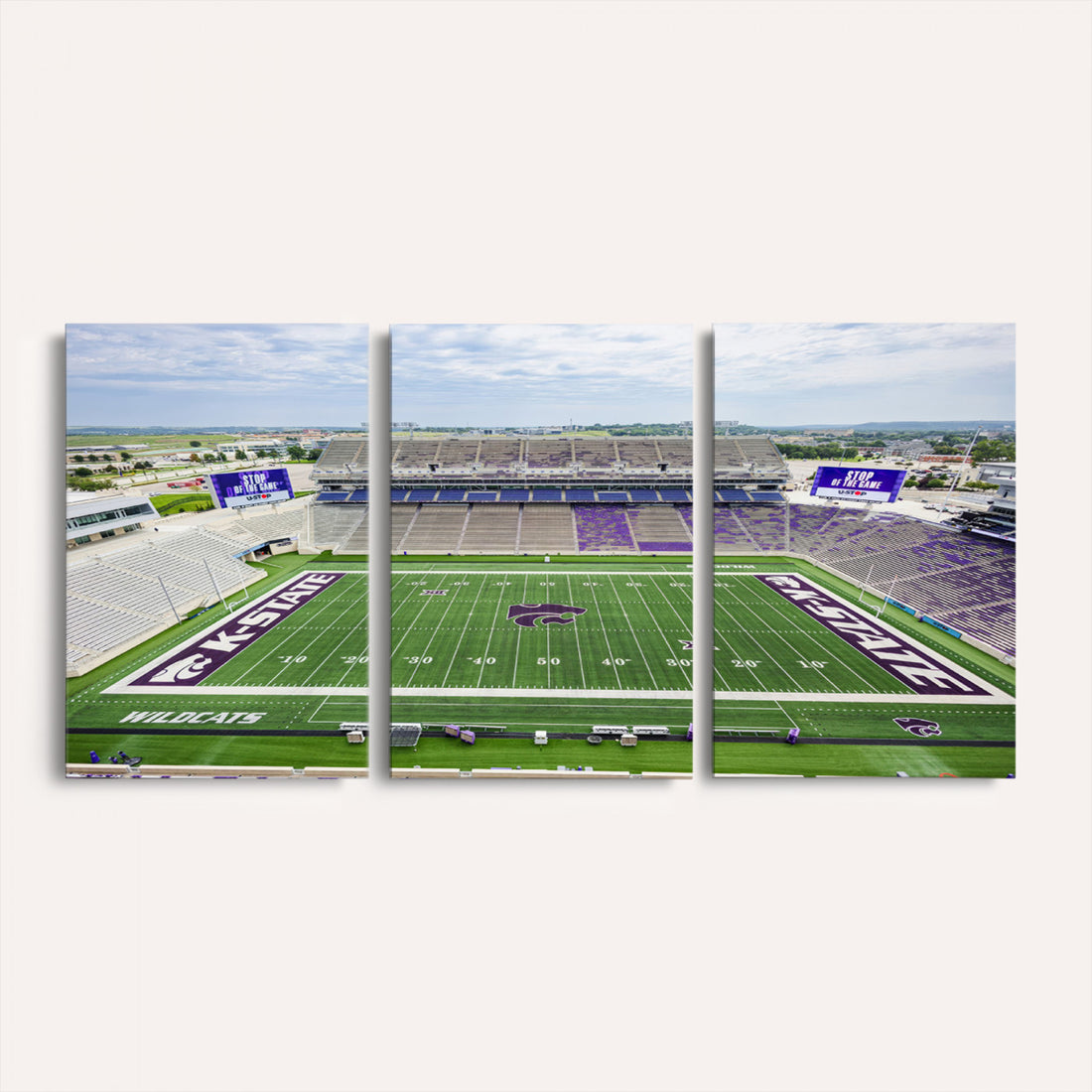 KState Wildcats Football Team Print, Manhattan Bill Snyder Family Stadium