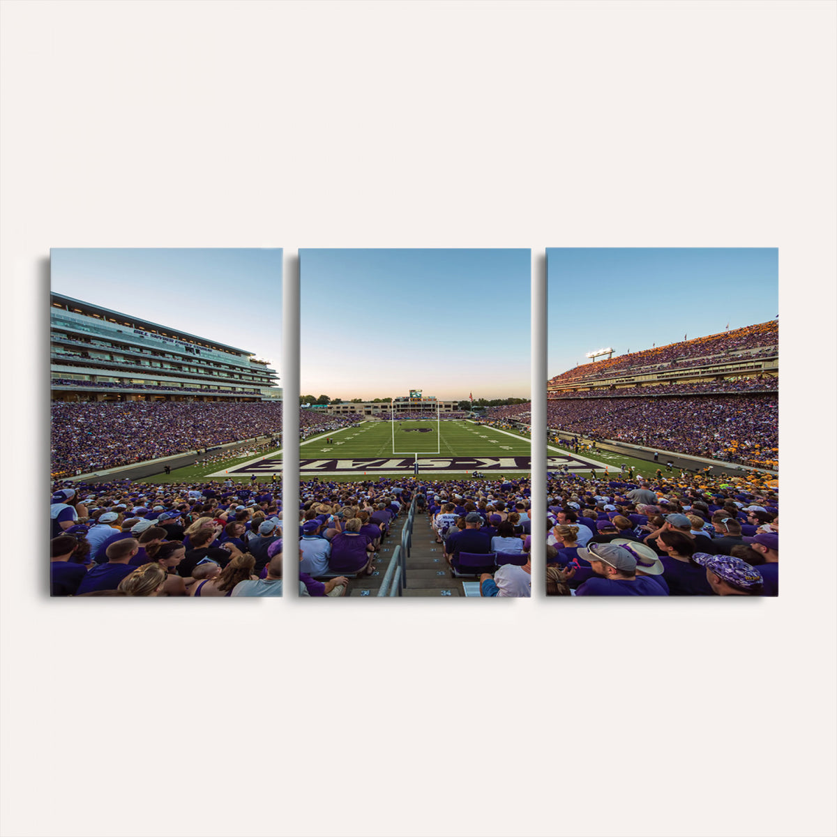 82792-MGV-CV-36X24 - Kansas State University Wildcats Football Team Print - Manhattan Bill Snyder Family Football Stadium