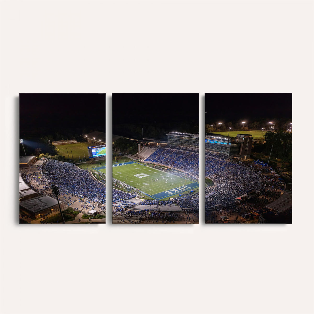 42347-MGV-CV-36X24 - Duke University Blue Devils Football Print Canvas - Durham Wallace Wade Stadium Wall Art Canvas