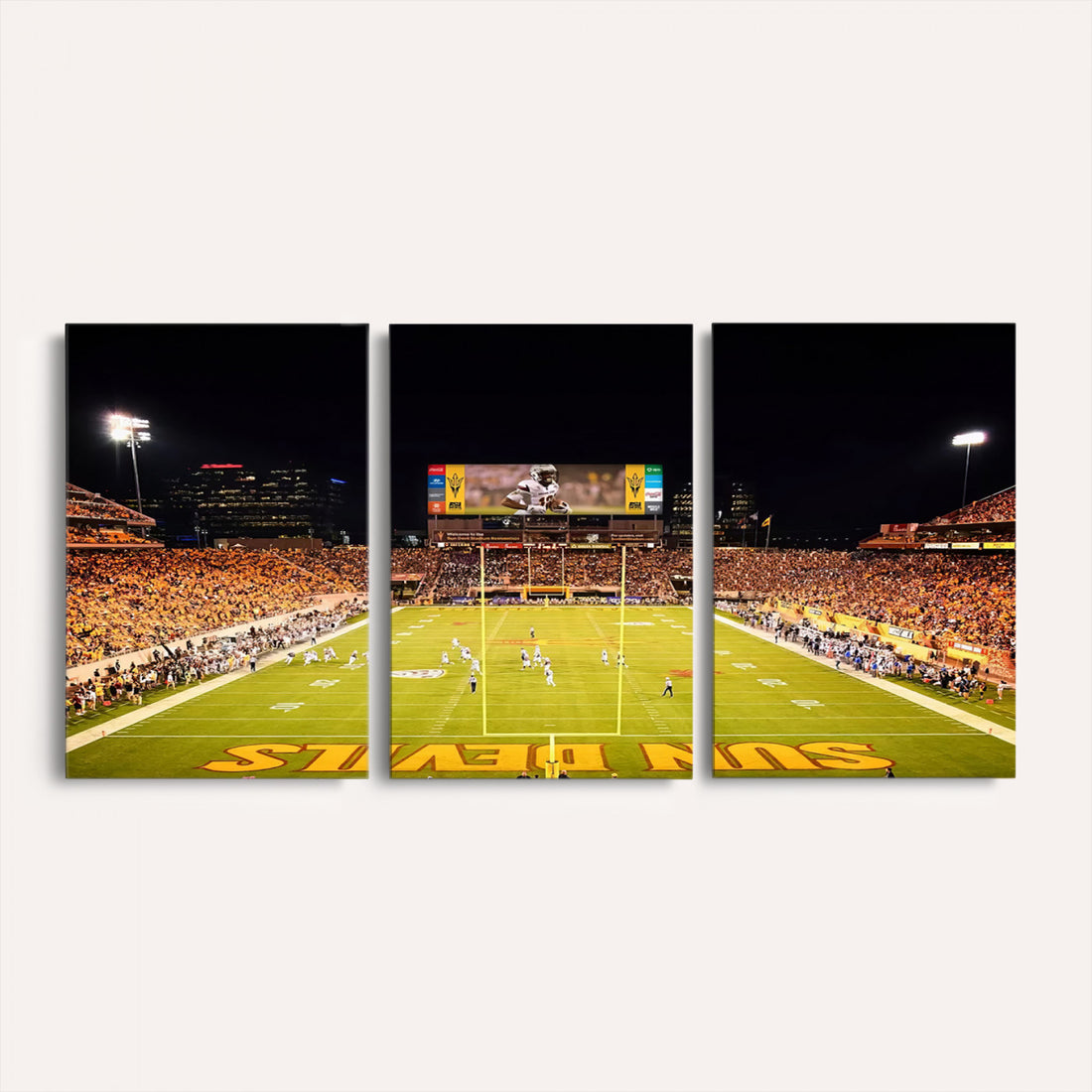 ASU Sun Devils Football Team Print, Tempe Mountain America Stadium