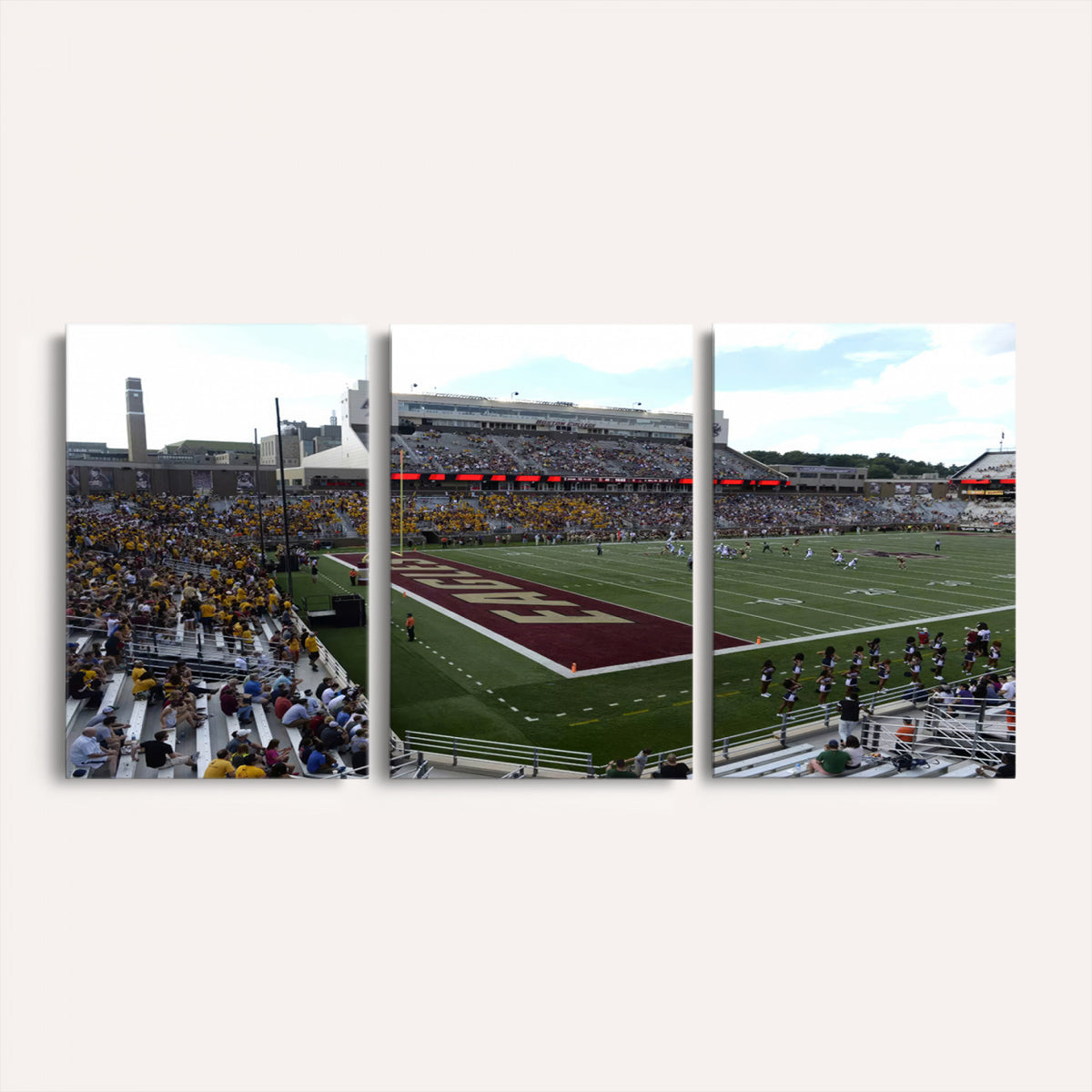 61503-MGV-CV-36X24 - Boston College Eagles Football Team Print - Boston Alumni Stadium Wall Art Canvas Print