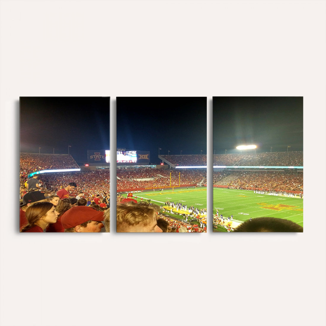 Iowa State University Cyclones Art Print, Jack Trice Stadium Ames