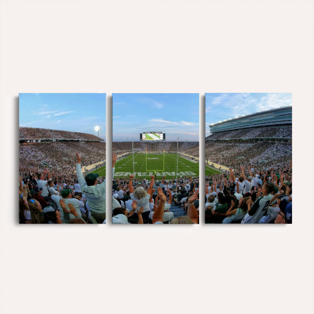 Michigan State Spartans Football Team Art Print, East Lansing