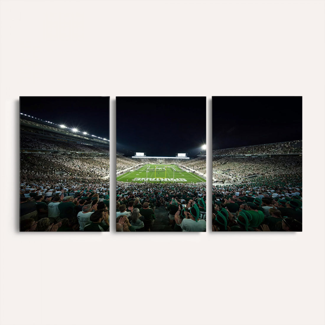 Framed Michigan State Spartans Football Team Print, East Lansing