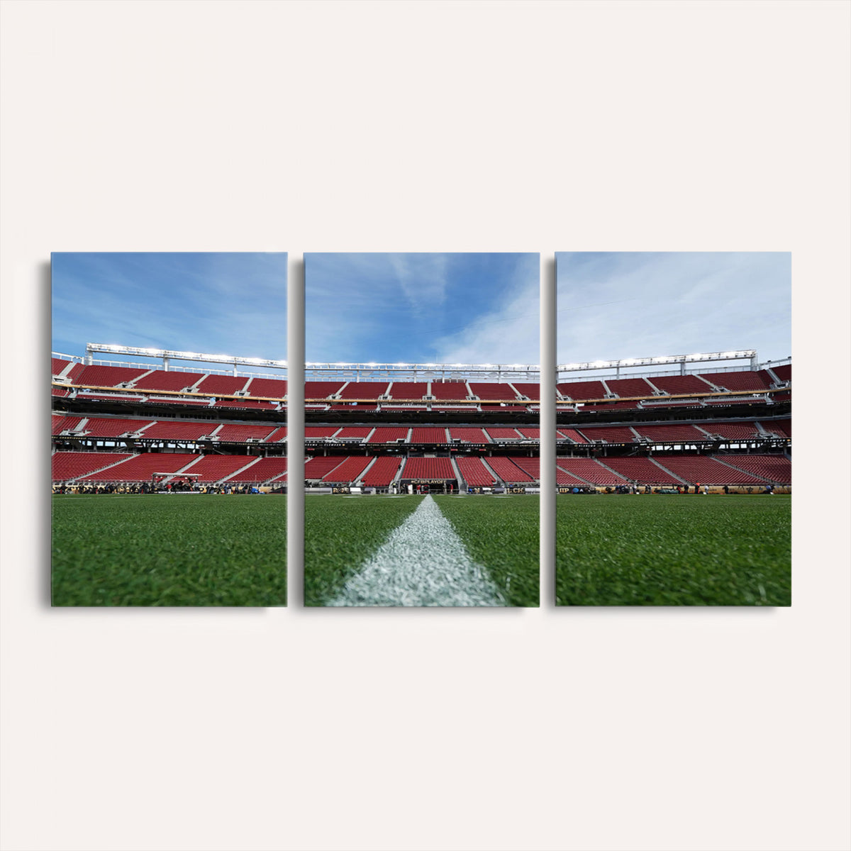 83238-PAN-FL-20X10 - University of Tulsa Golden Hurricane Football Team Print - Tulsa H.A. Chapman Stadium Wall Art