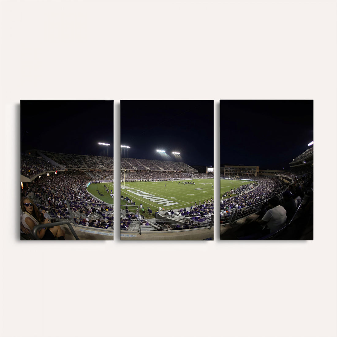 TCU Horned Frogs Football Team Print, Fort Worth Amon G. Carter Stadium