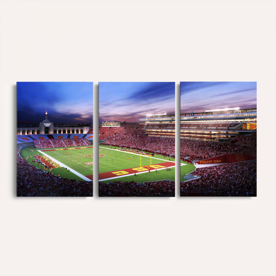The University of Southern California USC Trojans Football Team Print, Framed and Ready to Hang