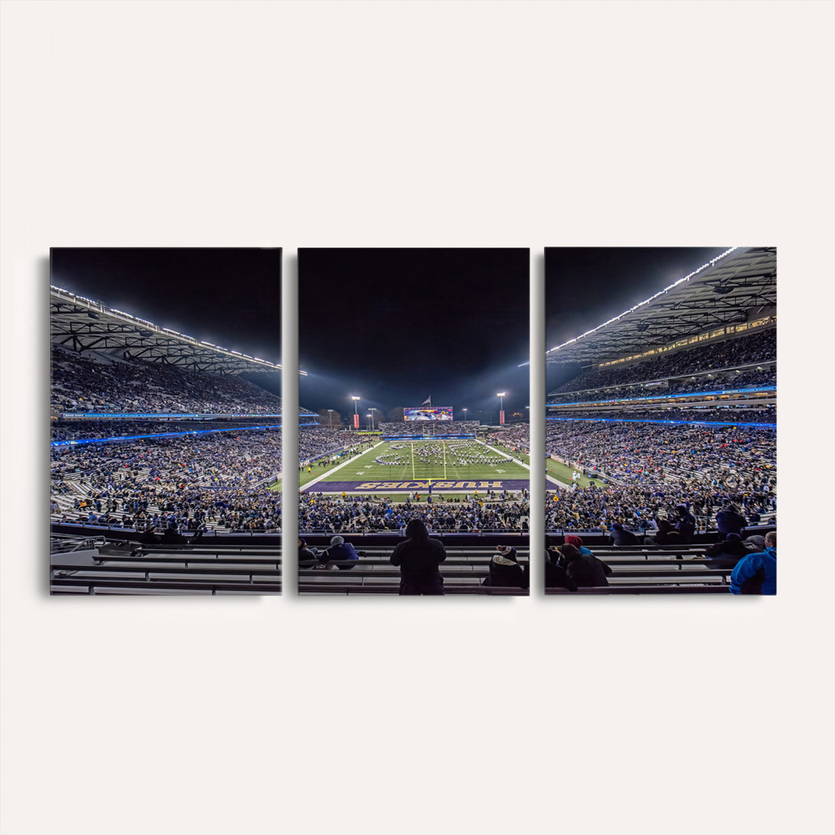 85780-MGV-CV-36X24 - The University of Washington Huskies Football Team Print, Extra Large Game Room Wall Decor