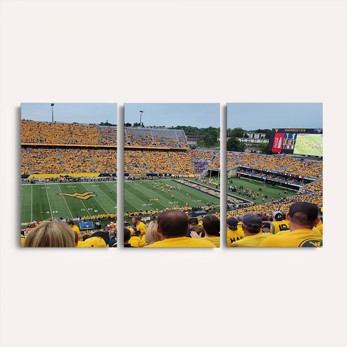 18056-MGV-CV-36X24 - Puskar Stadium Canvas Print Wall Art, Morgantown Print