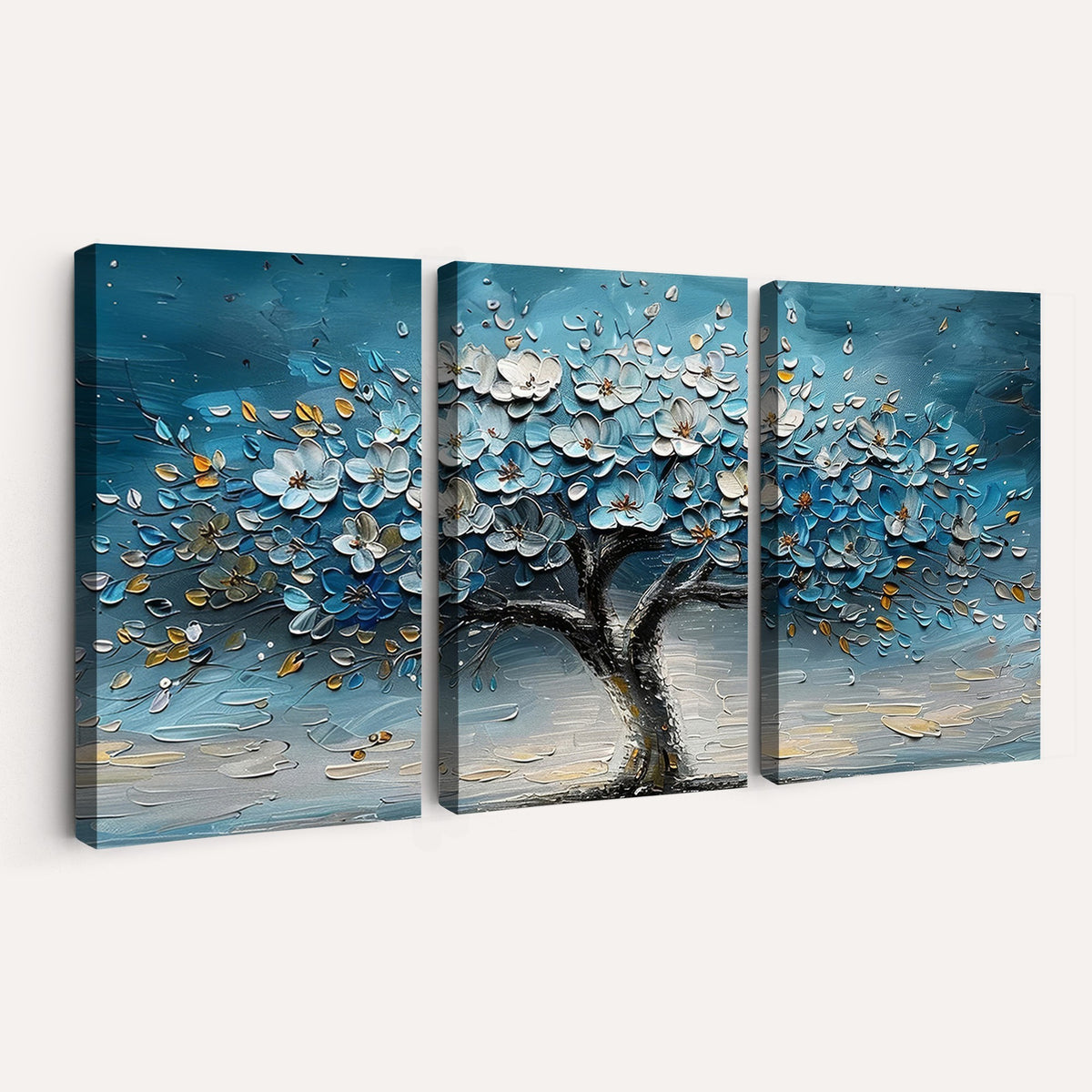 24109-_Poster-30x20 - Abstract Blooming Tree Wall Art Canvas Print, Floral Modern Home Decor