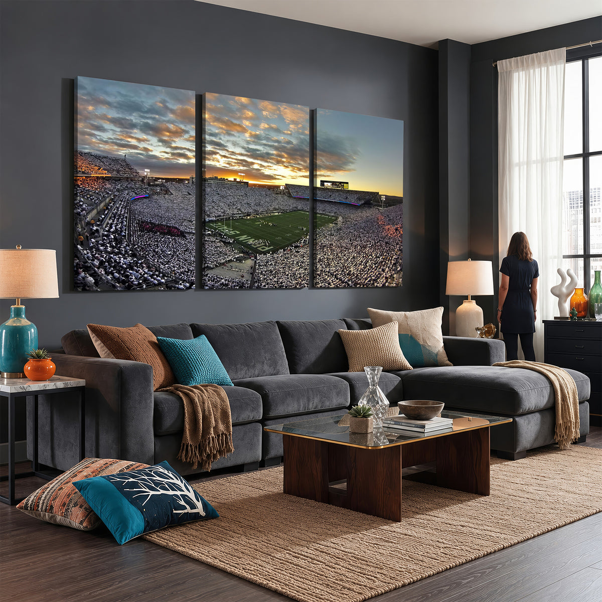 38807-MGV-CV-36X24 - Beaver Stadium Wall Art, Penn State Stadium Wall Art | Penn State Nittany Lions Football