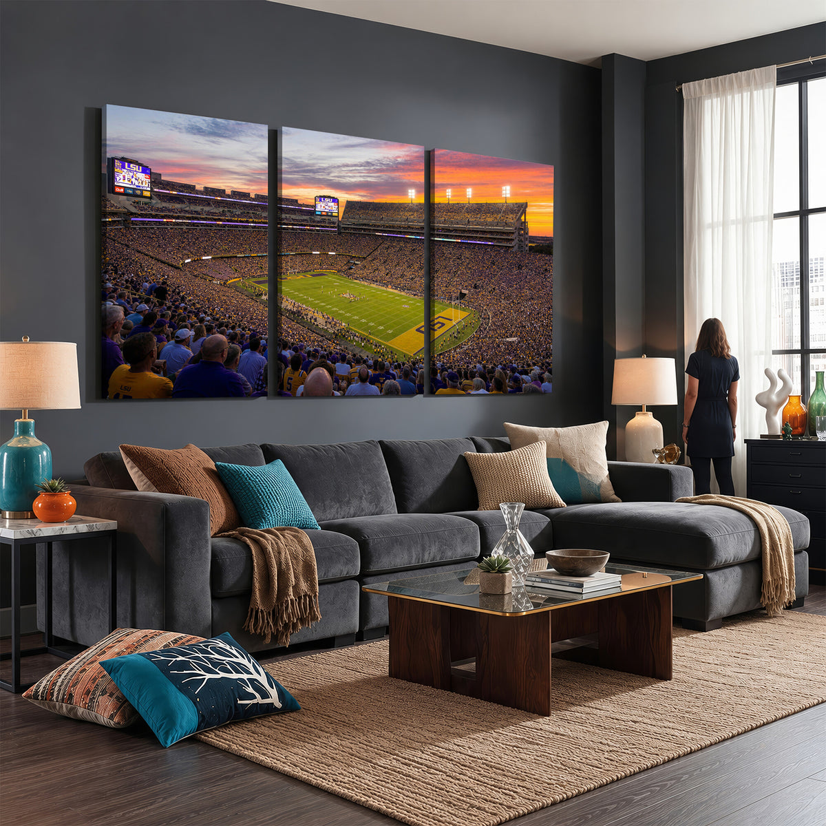 91303167-MGV-CV-36X24 - Stadium Wall Art Canvas Print