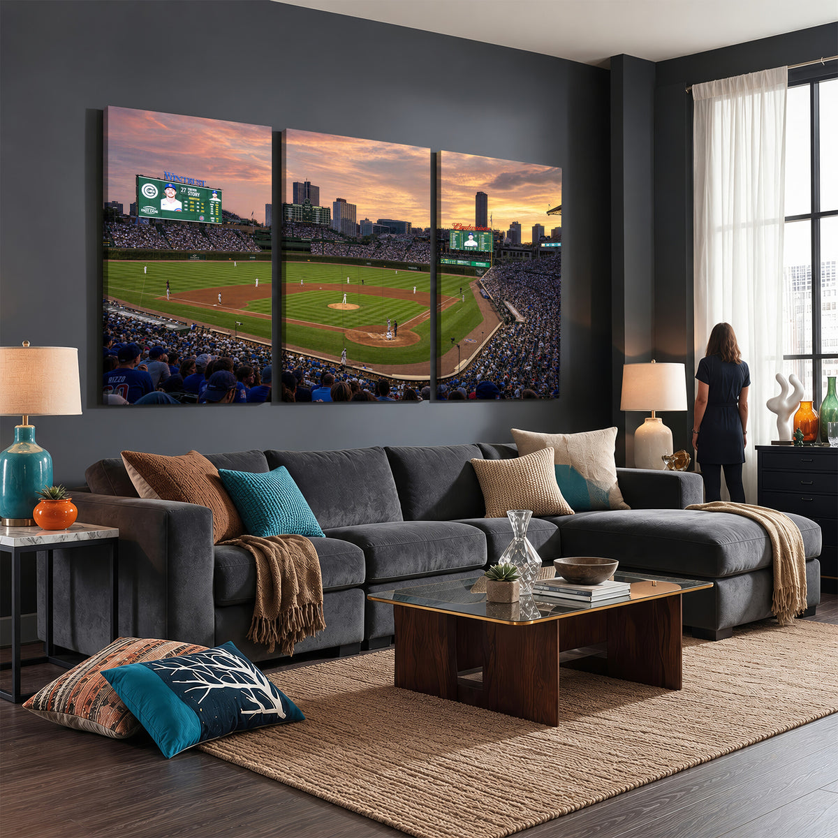 41641466-MGV-CV-36X24 - Stadium Wall Art Canvas Print