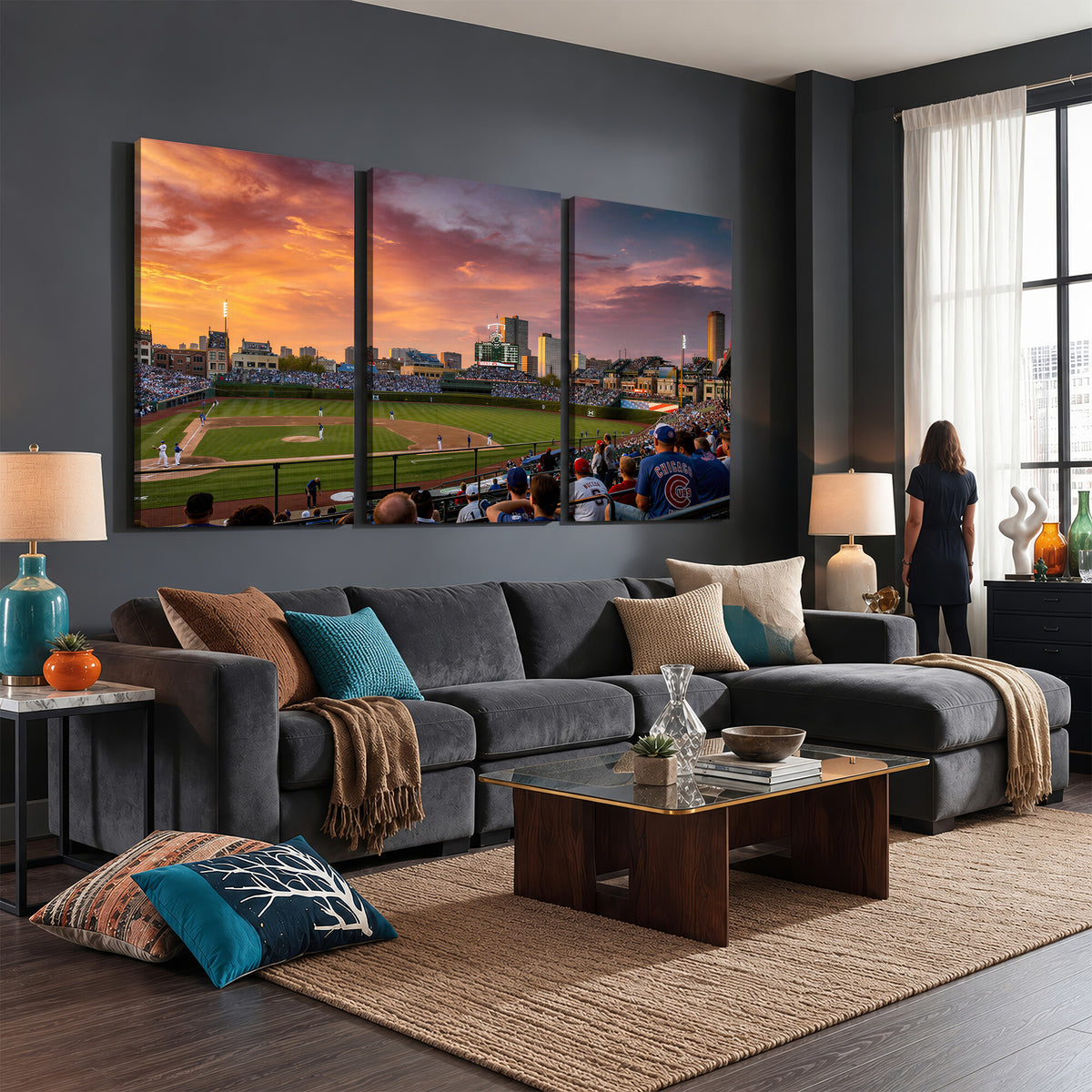 94073020-MGV-CV-36X24 - Stadium Wall Art Canvas Print