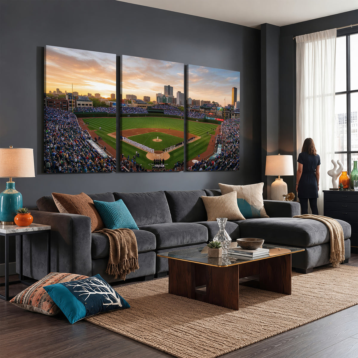 76885212-MGV-CV-36X24 - Stadium Wall Art Canvas Print