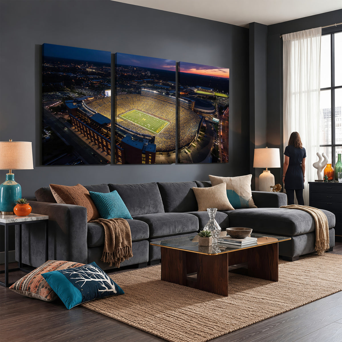 61127284-MGV-CV-36X24 - Stadium Wall Art Canvas Print