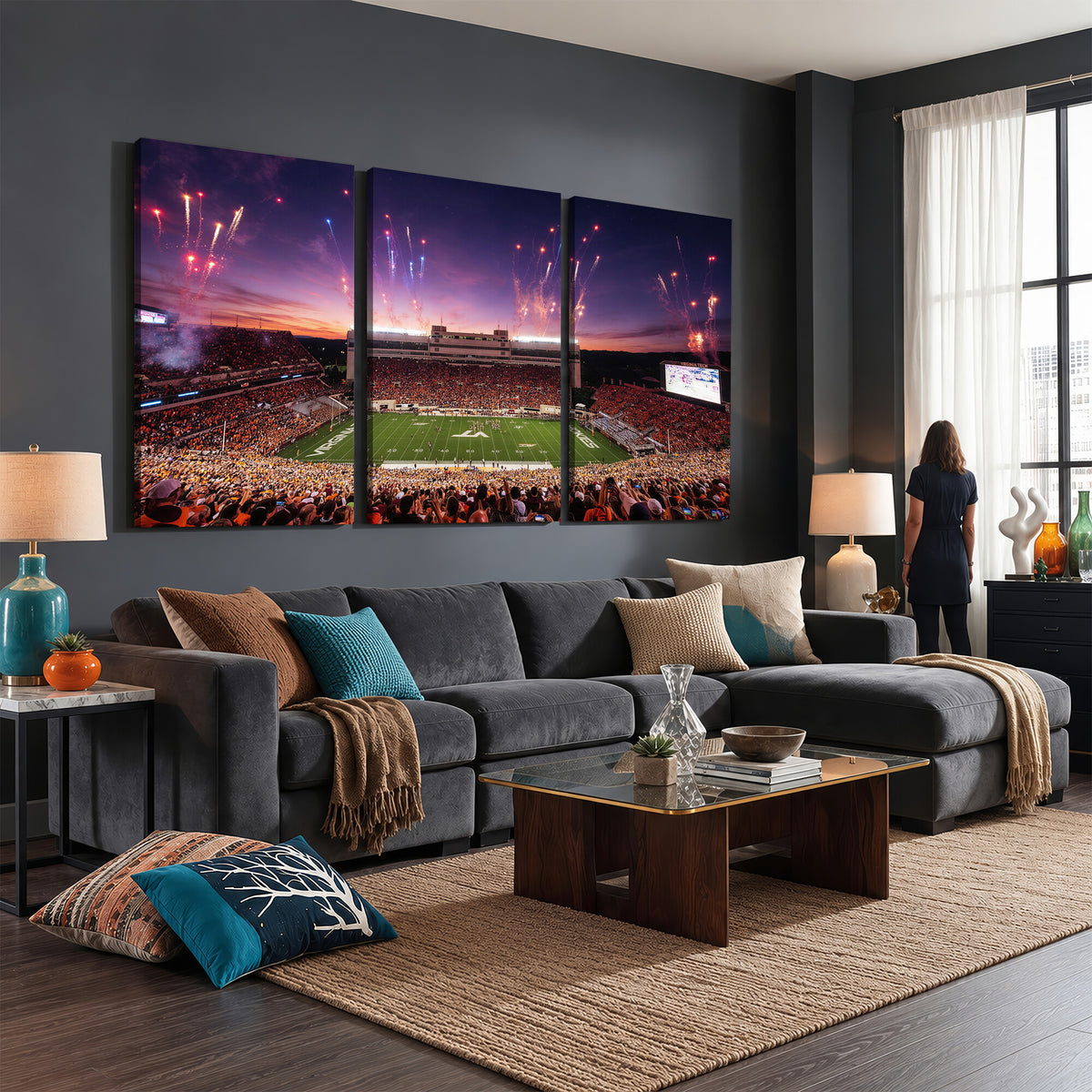 60785214-MGV-CV-36X24 - Stadium Wall Art Canvas Print