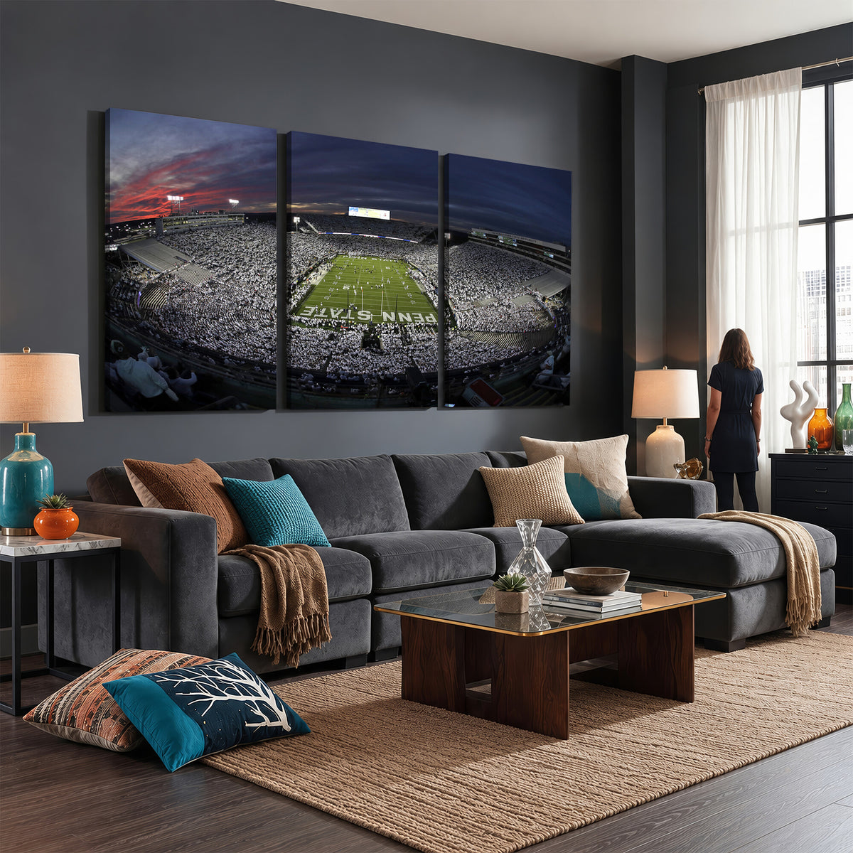 59877-MGV-CV-36X24 - Penn State University Nittany Lions Football Team Print