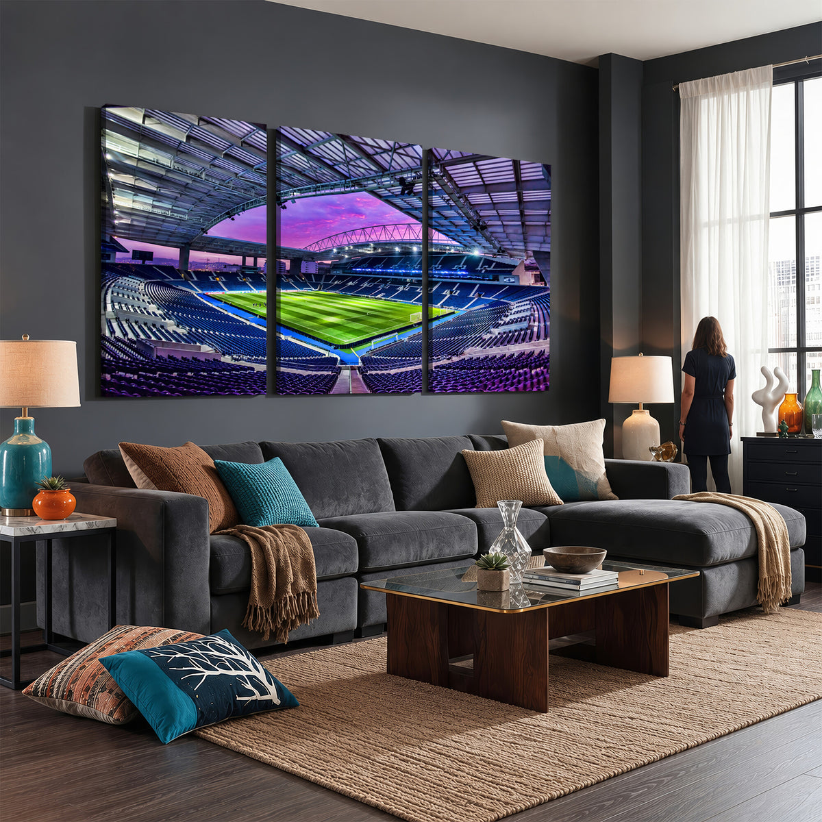 10851-MGV-CV-36X24 - FC Porto Soccer Team Print Canvas, Dragon Stadium Wall Art