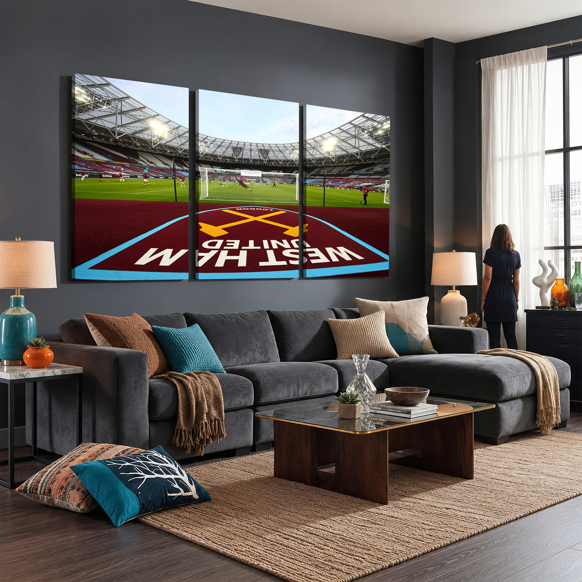 77367-MGV-CV-36X24 - West Ham United FC Stadium Canvas Wall Art, London Stadium