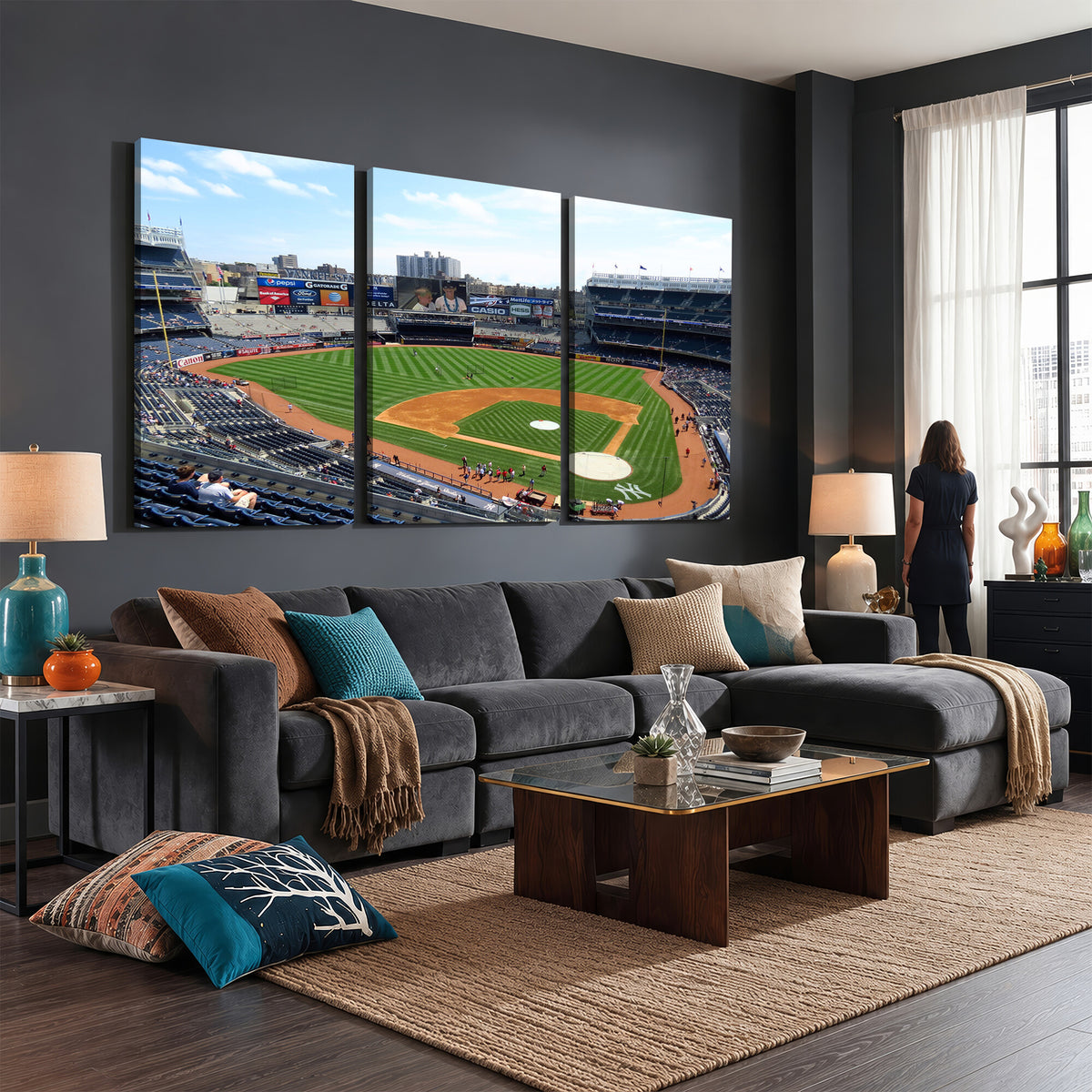 98047-MGV-CV-36X24 - Buffalo Bills Stadium Wall Art, Buffalo Bills Decor, NFL Fan Gift