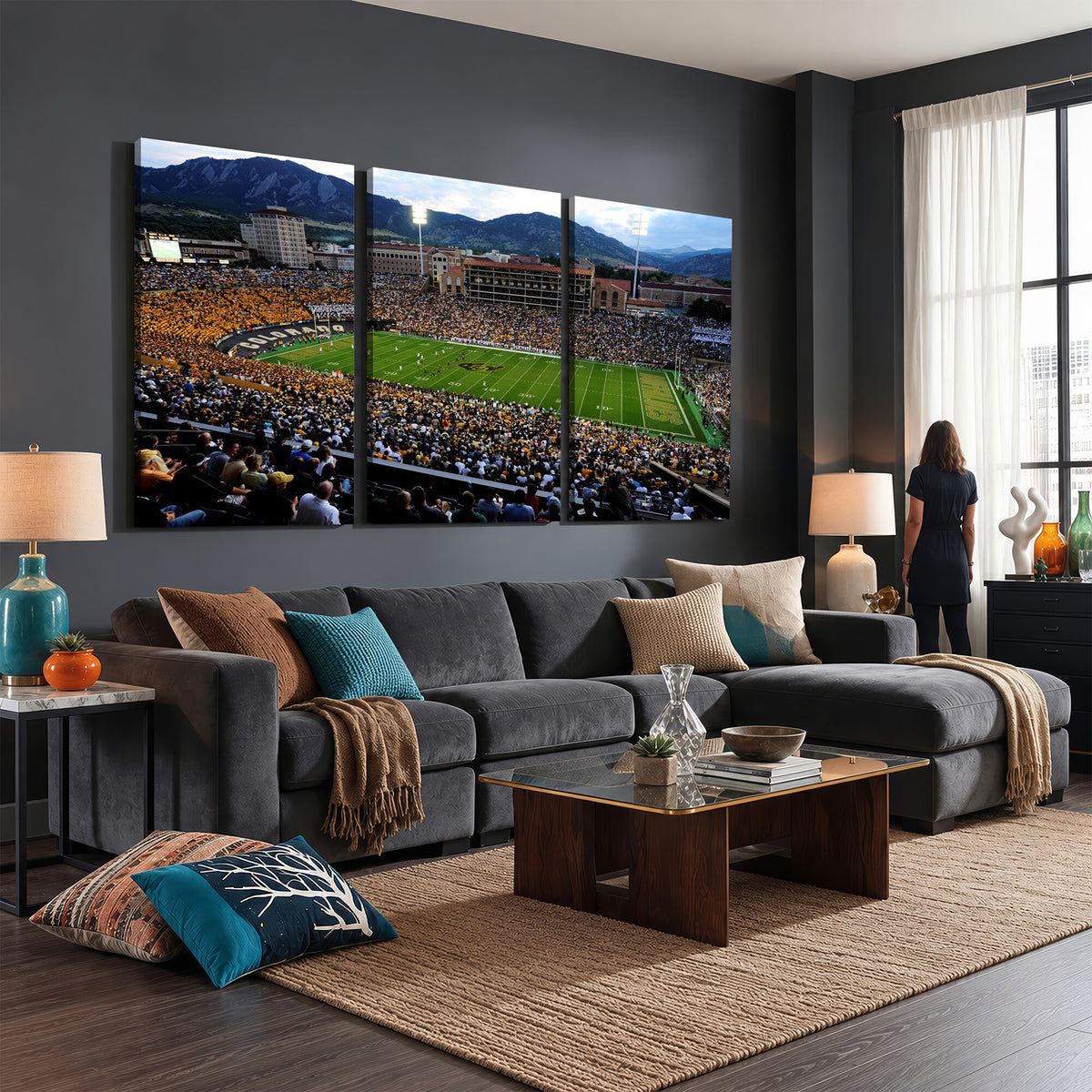 60552-MGV-CV-36X24 - Folsom Field, University of Colorado Buffaloes Football