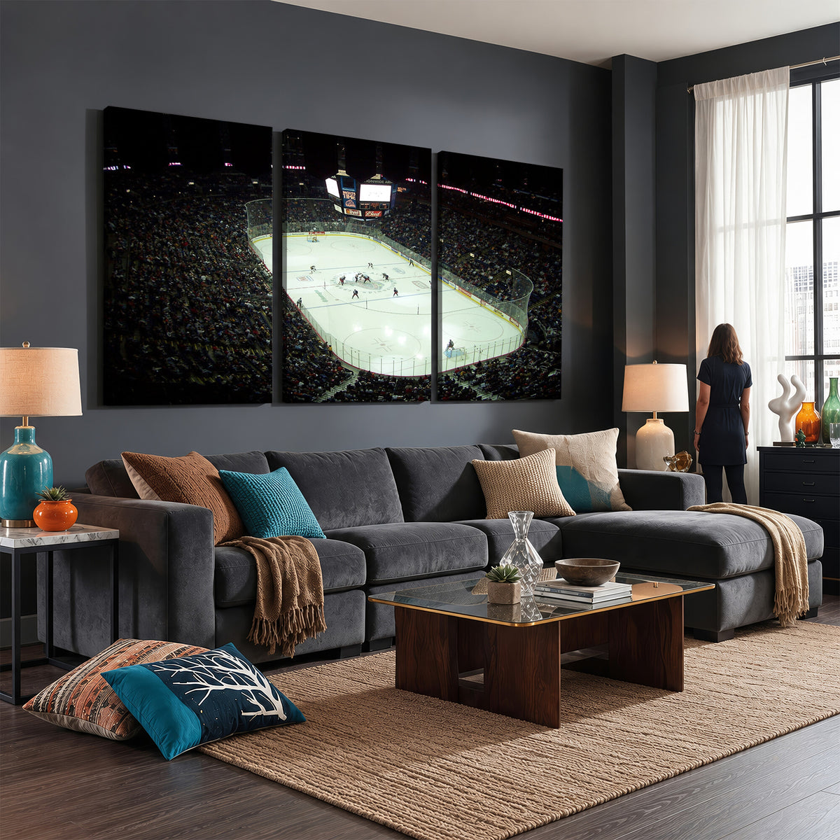 38823-MGV-CV-36X24 - Nationwide Arena Ohio Columbus Blue Jackets Hockey Stadium