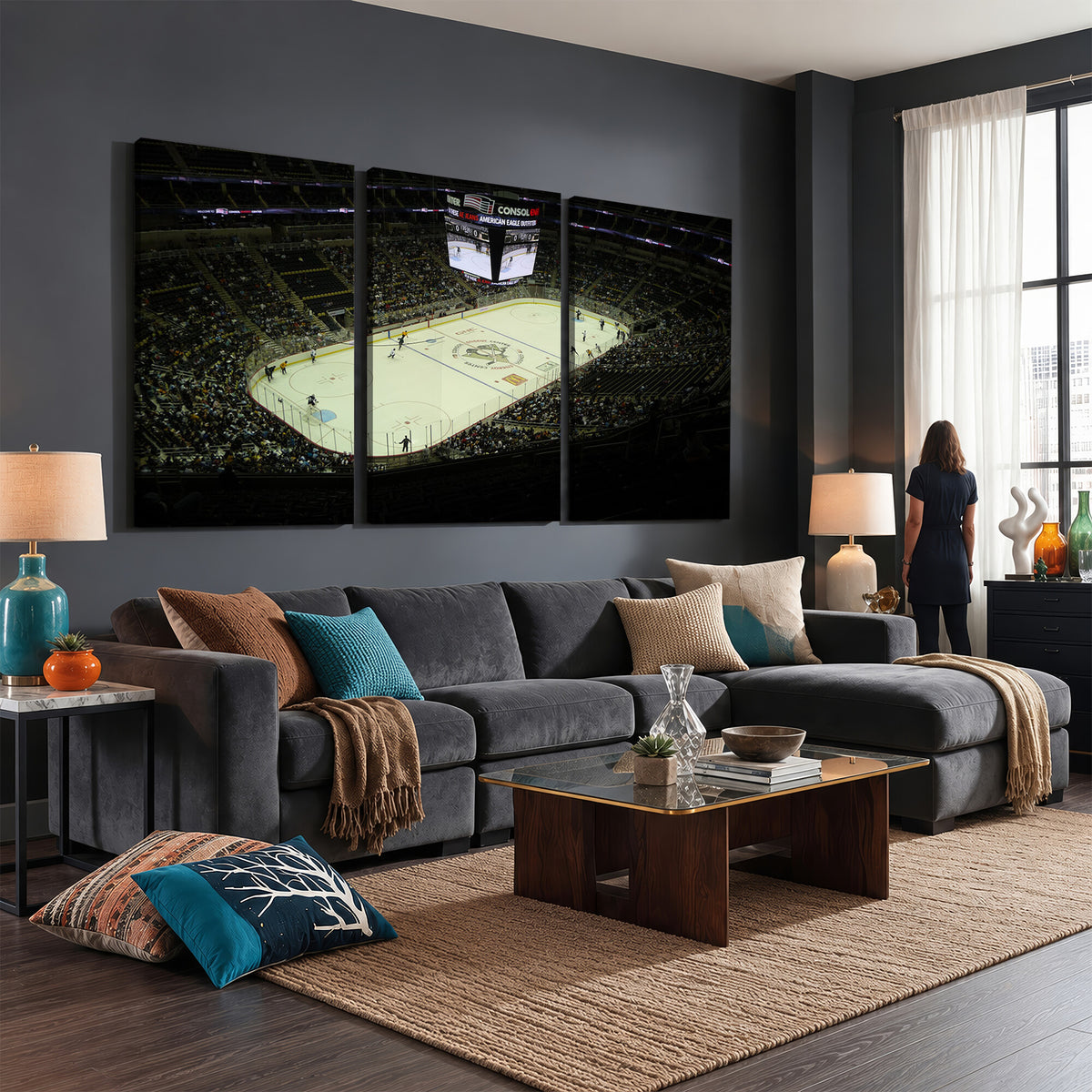 52168-MGV-CV-36X24 - PPG Paints Arena Pennsylvania Pittsburgh Penguins Hockey