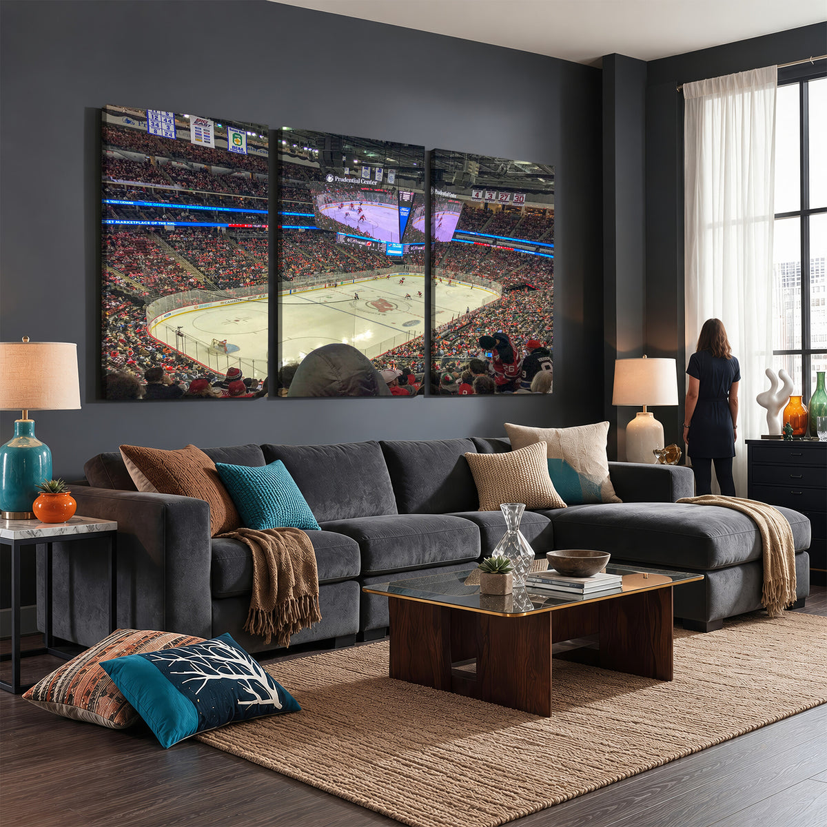 29638-MGV-CV-36X24 - Prudential Center Newark New Jersey Devils Hockey Stadium