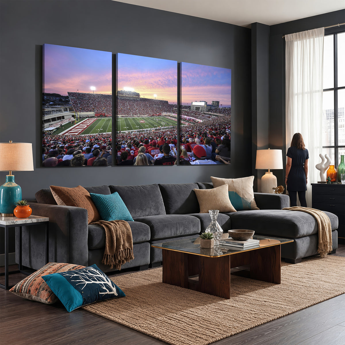 13046-MGV-CV-36X24 - Indiana University Hoosiers Football Team Print
