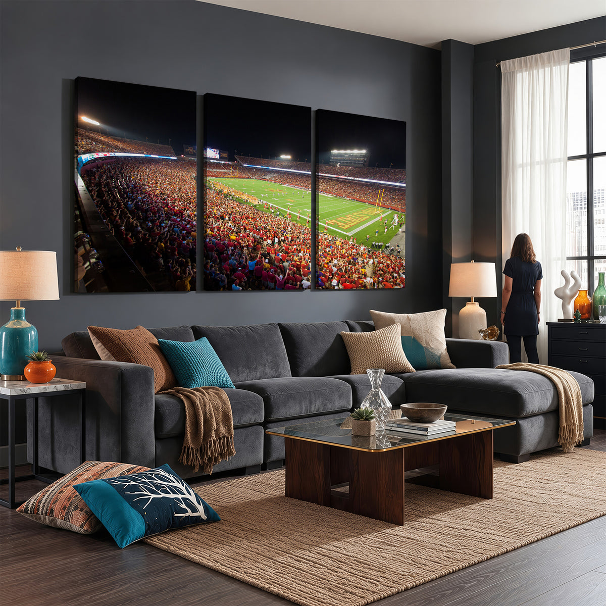 35139-MGV-CV-36X24 - Iowa State University Cyclones Canvas Print, Jack Trice Stadium