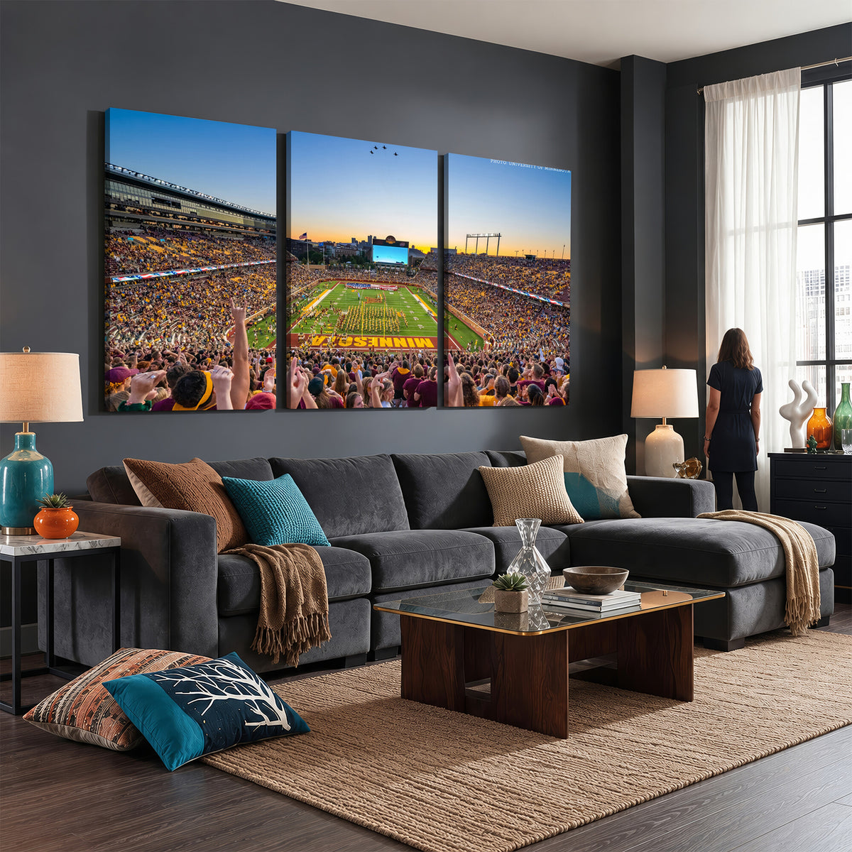 63452-MGV-CV-36X24 - University of Minnesota Golden Gophers Football Team Print