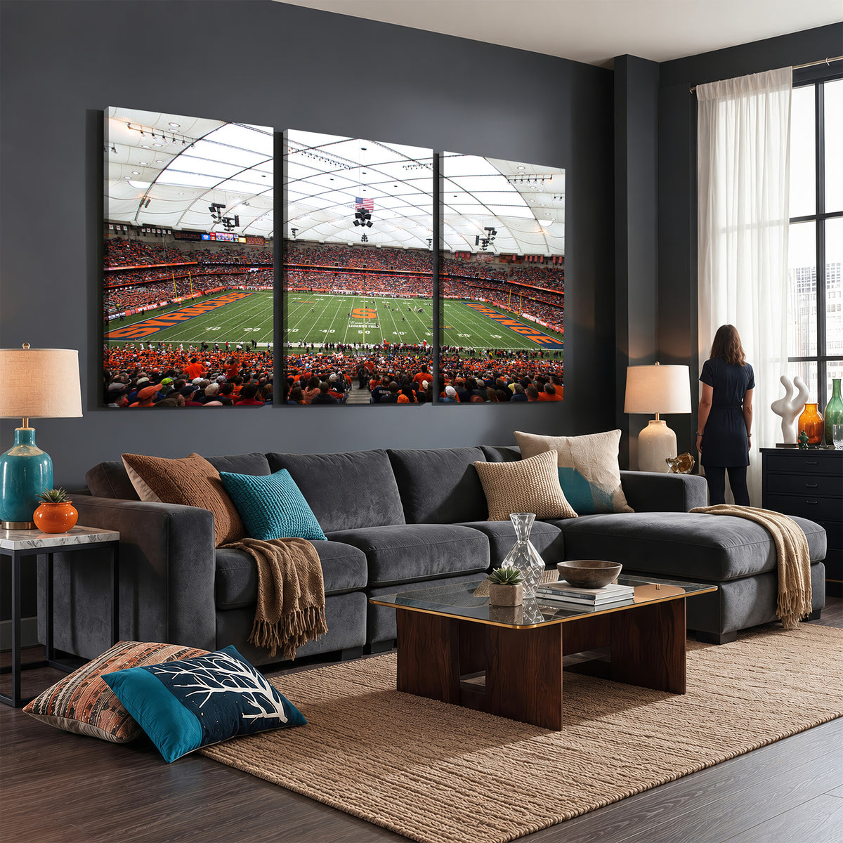 78104-MGV-CV-36X24 - Syracuse University Orange Football Team Print, Syracuse