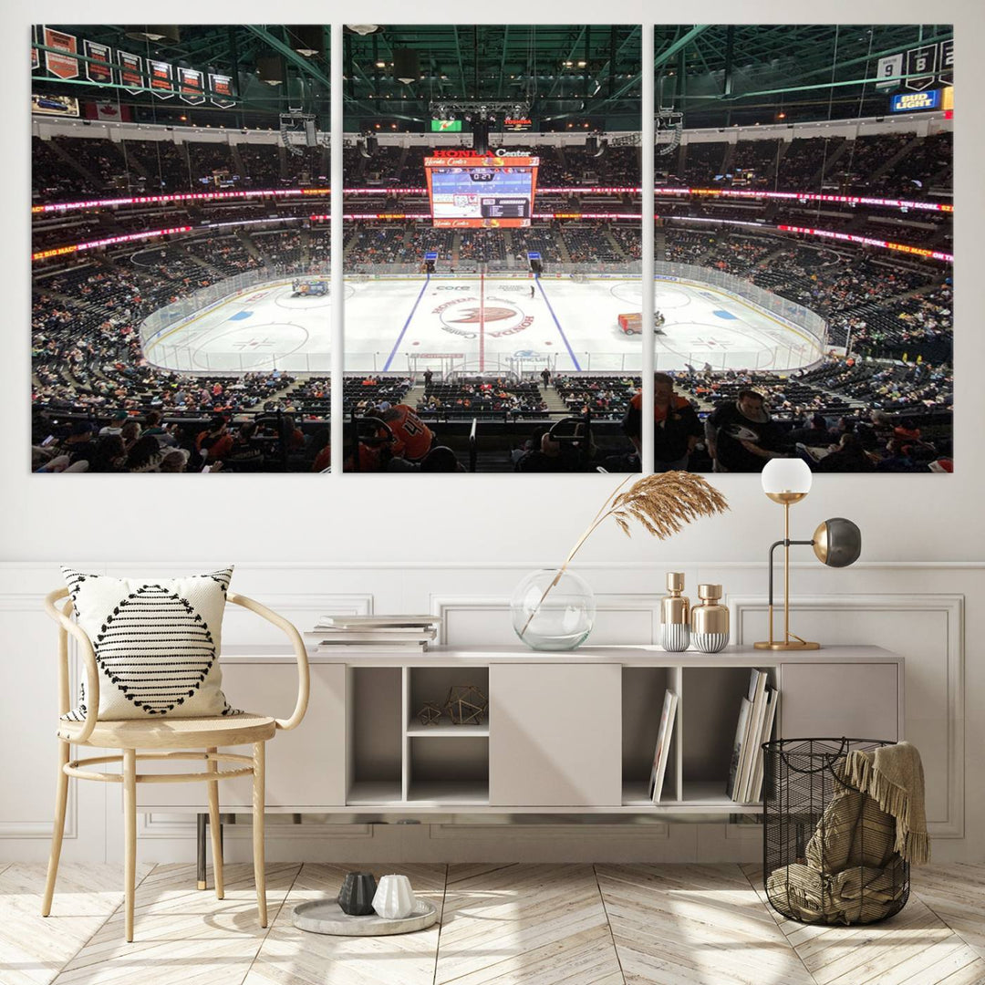 Honda Center California Anaheim Ducks Ice Hockey Stadium Wall Art Canvas Print