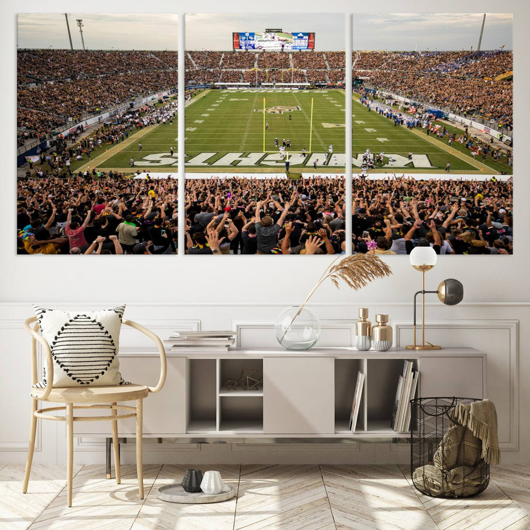 UCF Knights Football Team Print - Orlando FBC Mortgage Stadium Wall Art Canvas Print