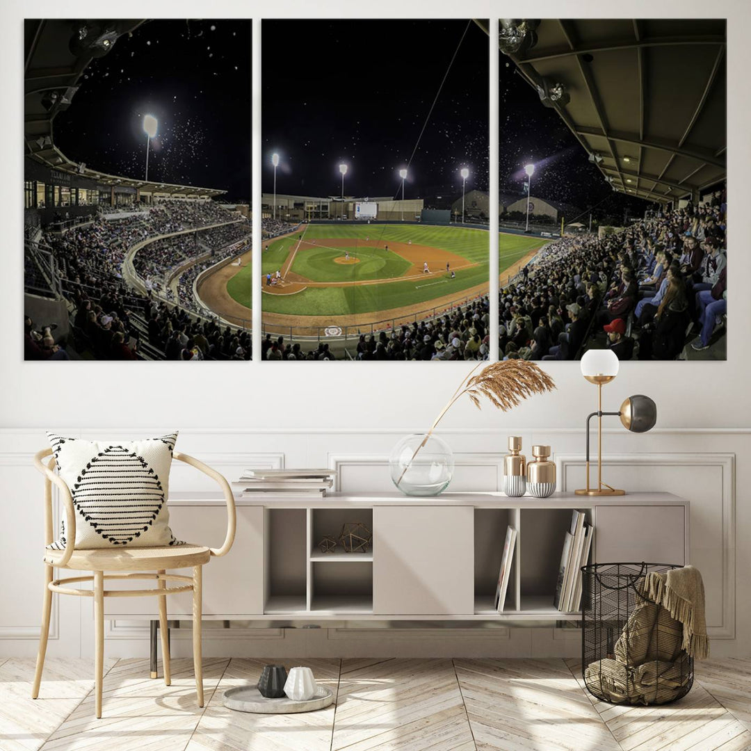 Olsen Field at Blue Bell Park - Texas A&M Aggies Baseball Stadium Wall Art Canvas Print