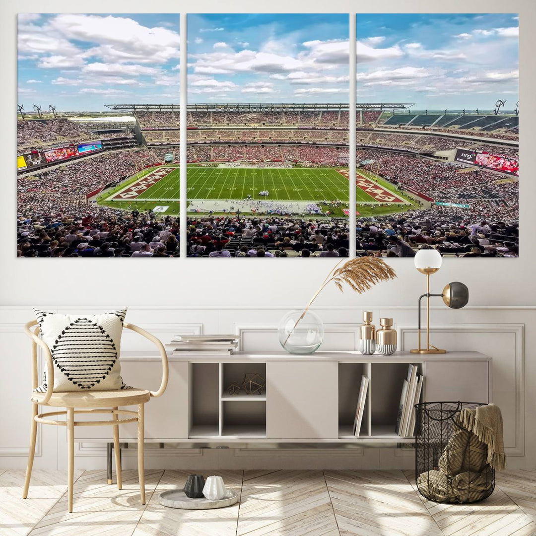 The Temple University Owls Athletics Team Print - Philadelphia Lincoln Financial Field Stadium Wall Art Canvas Print