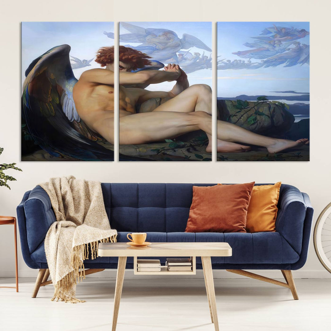 Fallen Angel Wall Art Canvas Print displayed above.