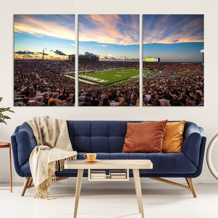 UCF Knights Football Team Print - Orlando FBC Mortgage Stadium Wall Art Canvas Print