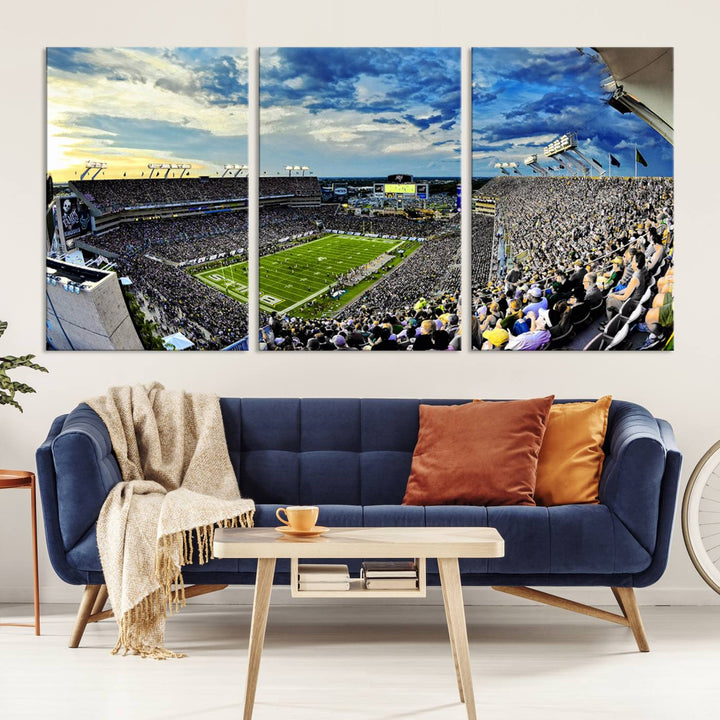 USF Bulls Football Team Print - Tampa Raymond James Stadium Wall Art Canvas Print