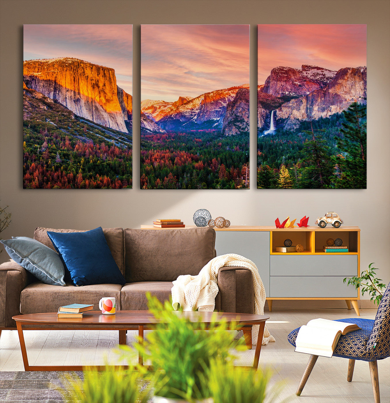 24519-MGV-CV-36X24-Yosemite Nal Park Wall Art Landscape Canvas Print El Capitan