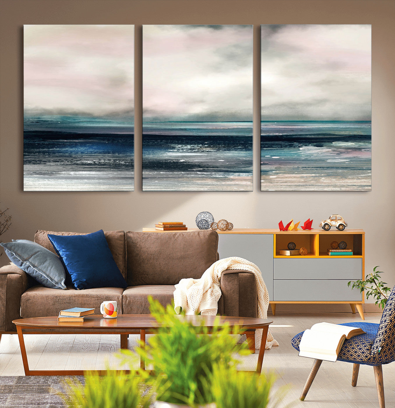 MGV-CV-60X30-3P - Contemporary Abstract Wall Art Canvas Print