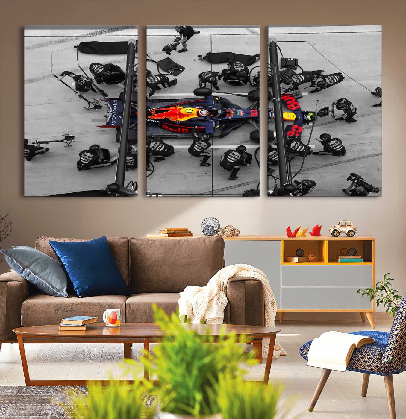 -RedBull Formula 1 Canvas Wall Art Print