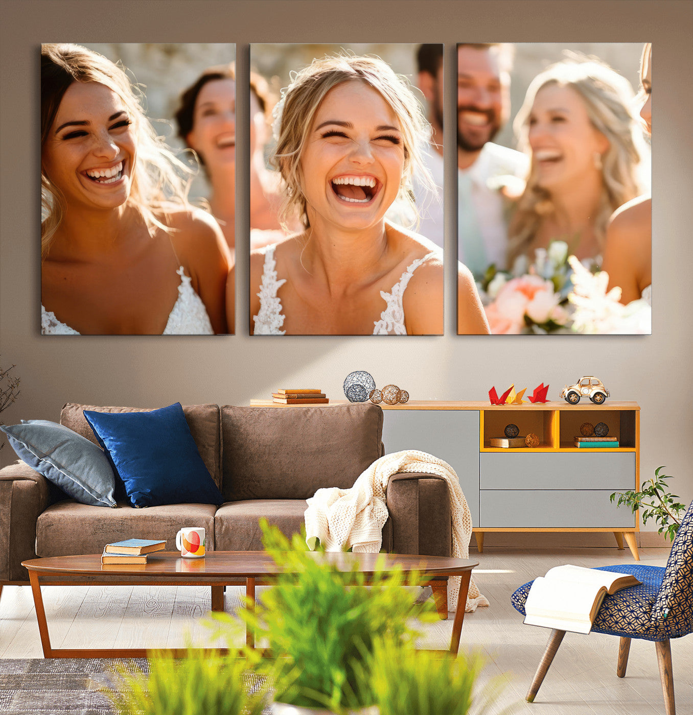 CSTM912-MGV-CV-60X30-3P-Floating 3 Panel Custom Canvas Print - Perfect for Unique Decor - Framed - Ready to Hang - Gift for Him