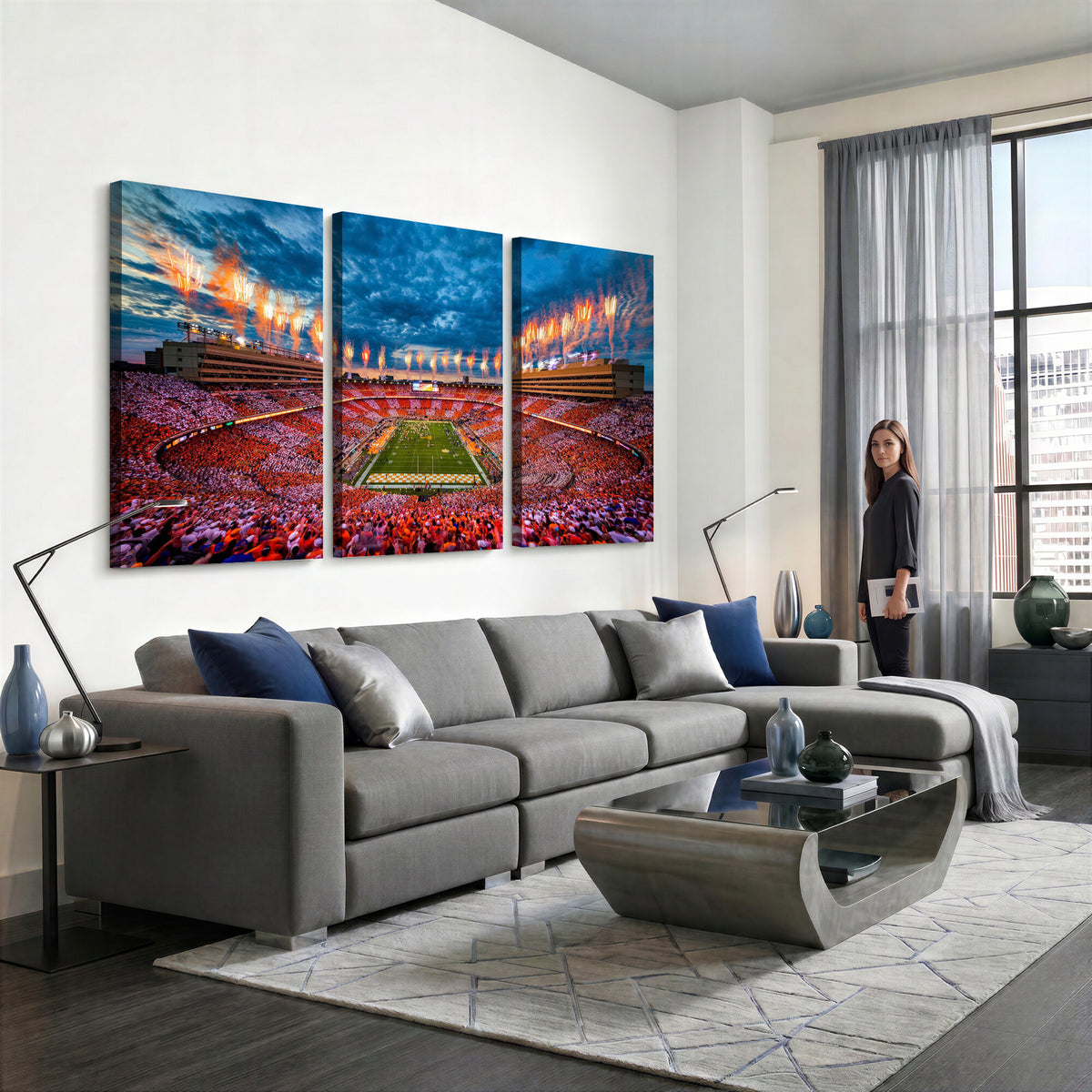 94266219-MGV-CV-36X24 - Tennessee Neyland Stadium Wall Art, Sports Arena Canvas
