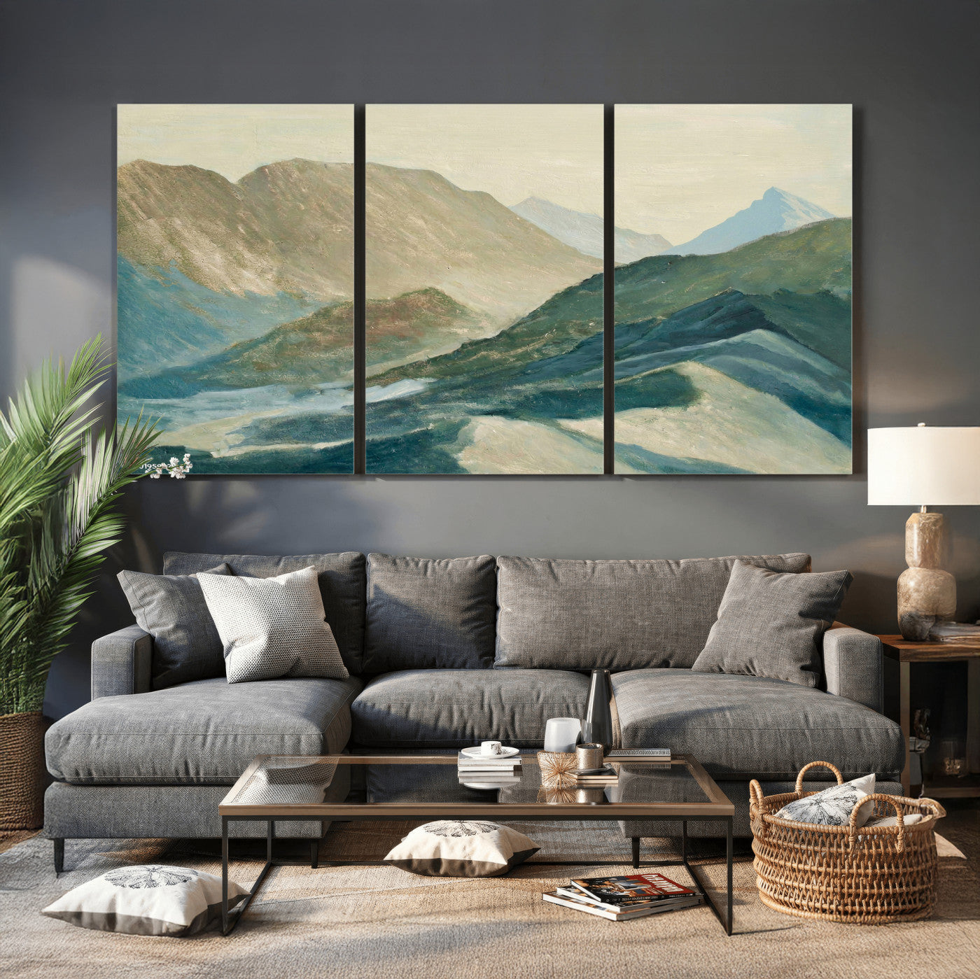 33629523-MGV-CV-36X24 - Shemelina Mountain Landscape, Mountains at Dawn Wall Art Canvas Print